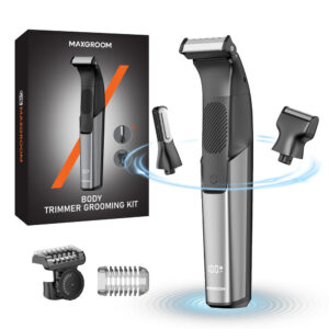 MAXGROOM M-319 multifunctional trimmer with replaceable tips - juodos spalvos - Image 2