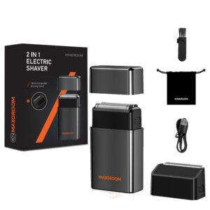 MAXGROOM M-5580 2-in-1 Electric Shaver - juodos spalvos