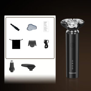 MAXGROOM M-8012 3-in-1 electric shaver - juodos spalvos - Image 3