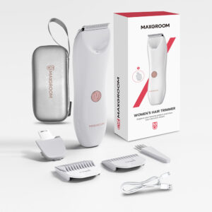 MAXGROOM M-9082 2-in-1 Women's Body and Face Trimmer - White - Image 3