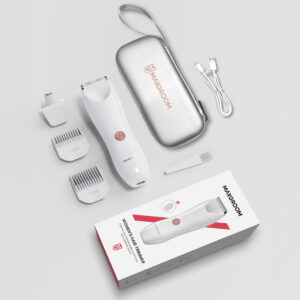 MAXGROOM M-9082 2-in-1 Women's Body and Face Trimmer - White - Image 4