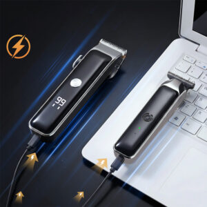 MAXGROOM M608 Hair Clipper with Trimmer - juodos spalvos - Image 5