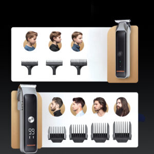 MAXGROOM M608 Hair Clipper with Trimmer - juodos spalvos - Image 8