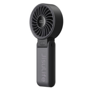 Jisulife Handheld Fan Life7 3600mAh nešiojamas USB ventiliatorius - juodos spalvos