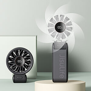 Jisulife Handheld Fan Life7 3600mAh nešiojamas USB ventiliatorius - juodos spalvos - Image 8