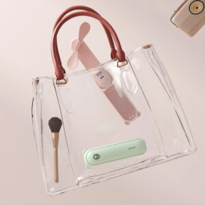 Jisulife Handheld Fan Life8 Plus nešiojamas USB ventiliatorius with Power Bank Function 4500mAh and Flashlight - žalios spalvos - Image 3