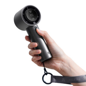 Jisulife Handheld Fan Pro1 S 5000mAh FA53PRO Mini Blower nešiojamas USB Metal ventiliatorius - Dark pilkos spalvos - Image 2