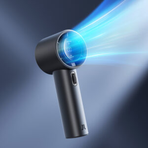 Jisulife Handheld Fan Pro1 S 5000mAh FA53PRO Mini Blower nešiojamas USB Metal ventiliatorius - Dark pilkos spalvos - Image 3