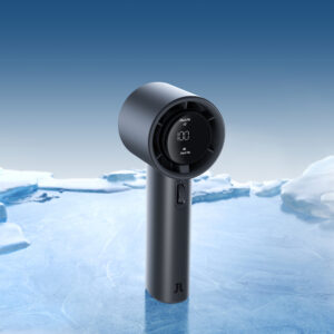 Jisulife Handheld Fan Pro1 S 5000mAh FA53PRO Mini Blower nešiojamas USB Metal ventiliatorius - Dark pilkos spalvos - Image 4