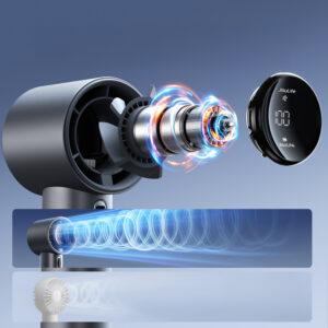 Jisulife Handheld Fan Pro1 S 5000mAh FA53PRO Mini Blower nešiojamas USB Metal ventiliatorius - Dark pilkos spalvos - Image 6