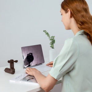 Jisulife Handheld Fan Life8 Plus nešiojamas USB ventiliatorius with Power Bank Function 4500mAh and Flashlight - rudos spalvos - Image 5