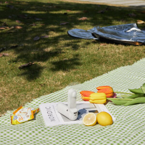 Jisulife Handheld Fan Life8 Mini nešiojamas USB ventiliatorius with 2000mAh Power Bank and Flashlight - baltos spalvos - Image 3