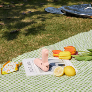 Jisulife Handheld Fan Life8 nešiojamas USB ventiliatorius with Power Bank Function 2000mAh and Flashlight - rožinės spalvos - Image 4