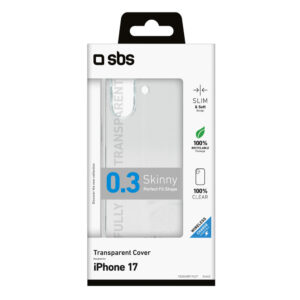 SBS Skinny dėklas skirtas Apple iPhone 17 - skaidrus - Image 2