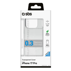 SBS Skinny dėklas skirtas Apple iPhone 17 Pro - skaidrus - Image 2