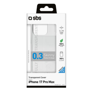 SBS Skinny dėklas skirtas Apple iPhone 17 Pro Max - skaidrus - Image 2