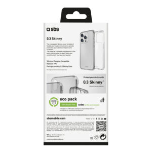 SBS Skinny dėklas skirtas Apple iPhone 16 Pro - skaidrus - Image 3