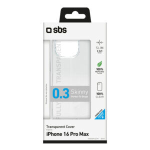 SBS Skinny dėklas skirtas Apple iPhone 16 Pro Max - skaidrus - Image 2