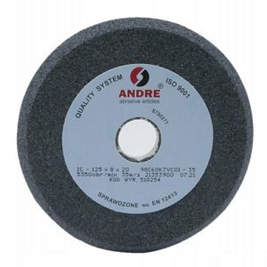 ANDRE PROFILUOTAS ŠLIFAVIMO DISKAS 125mm x 8mm x 20mm 98C60K7VC01-35 JUODAS "TIPAS 1C"