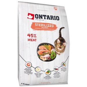 Ontario Cat Sterilised Salmon 6,5kg (Sterilizuotoms su lašiša) - Image 1