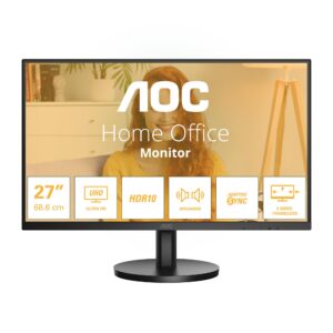 LCD Monitor|AOC|27 "|3840 x 2160 pixels|4K Ultra HD|Native aspect ratio 16:9|LCD|Flat|U27B3A