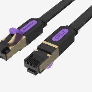 PATCH CABLE CAT.7 FLAT/10M BLACK ICABL VENTION