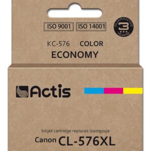 Actis KC-576 rašalas Canon spausdintuvams, pakaitalas Canon CL-576XL; Supreme; 15 ml; spalva: mėlyna, geltona, raudona