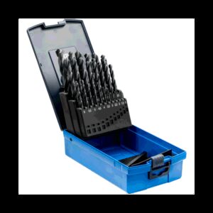 25 dalių metalo grąžtų rinkinys plienui PFERD DIN338 HSSG N 1-13