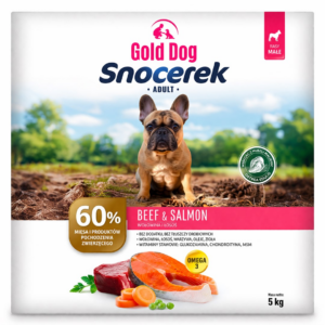 Gold Dog Snocerek jautiena ir lašiša - sausas maistas šunims - 5kg