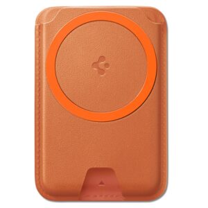 Spigen Valentinus MAgFit+ MagSafe Universal Magnetic Card Holder Metallic oranžinės spalvos - Image 2