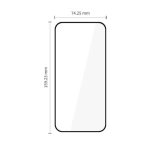 GRŪDINTAS STIKLAS Tech-Protect GLASS FIT+ 2-PACK MOTOROLA MOTO G67 / G77 BLACK - Image 2