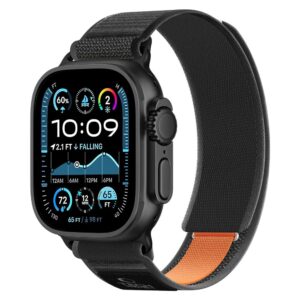 Tech-Protect Elite Elite Apple Watch 8 / 9 / 10 / 11 / SE / Ultra (44 / 45 / 46 / 49 mm) JUODA/ORANŽINĖ - Image 2
