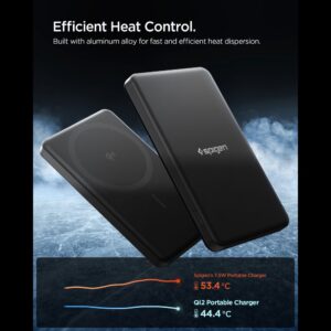 Spigen EA2205MQ ESSENTIAL MagSafe išrorinė baterija 5000MAH 22.5W QI2 JUODA - Image 3