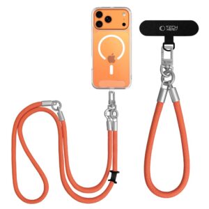 Tech-Protect C10S ROPE CROSSBODY & WRIST ORANGE/TITANIUM - Image 3