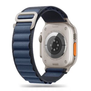 Tech-Protect NYLON PRO APPLE WATCH 8 / 9 / 10 / 11 / SE / ULTRA (44 / 45 / 46 / 49 MM) TAMSIAI MĖLYNA / MĖLYNA