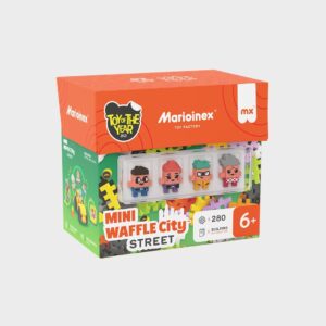 „Marioinex Mini Waffle“ konstruktoriaus kaladėlės – „Miestas: Gatvė“, 280 dalių