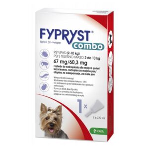 FYPRYST 67/60,3mg S (2-10kg) - lašai nuo blusų ir erkių šunims – 1x0,67ml