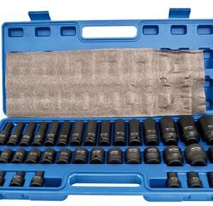 ADLER SMŪGINĖS GALVUTĖS K-D 35vnt. 1/2" TRUMPOS/ILGOS AD-35KD/PLASTIKINIS LAGAMINAS