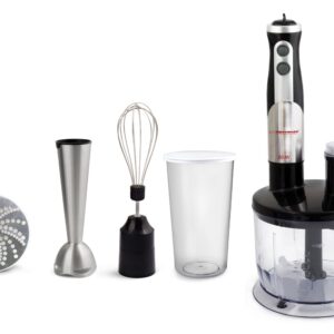 Esperanza EKM004 trintuvas 0,6 L Panardinamas maišytuvas Juoda, Sidabras, Permatomas 800 W - Image 2