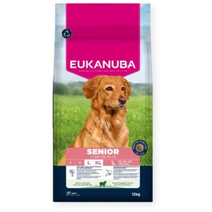 EUKANUBA Senior L XL Rich in lamb & rice - sausas maistas šunims - 12kg