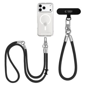 Tech-Protect C10S ROPE CROSSBODY & WRIST juodos spalvos/TITANO - Image 4