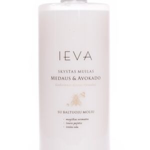 Skystas muilas Ieva medaus ir avokado kvapo, 1 l.