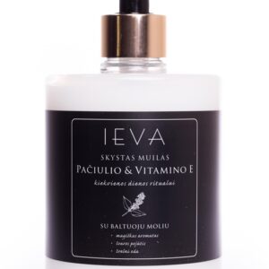 Skystas muilas "Ieva" pačiulio ir vitamino E, 500 ML