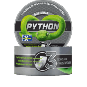 UNIVERSALI JUOSTA PYTHON 48mm x25m SIDABRINĖ