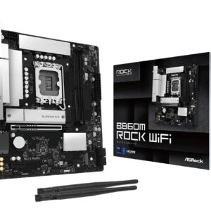 Mainboard|ASROCK|Intel B860|LGA 1851 (Socket V1)|micro ATX|RAM DDR5-SDRAM|2xSlots|Wi-Fi Yes|Bluetooth Yes|1xNumber of M.2 (M) slots|B860MROCKWIFI