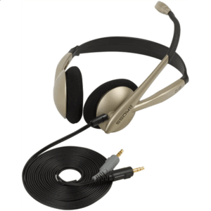 Koss | Headphones | CS100 | Wired | On-Ear | Microphone | Black/Gold - Image 3