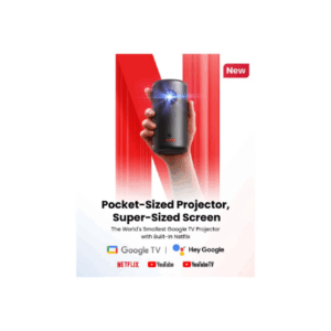 Anker Nebula | Capsule 3 Mini Portable Laser Projector | Full HD (1920x1080) | 300 ANSI lumens | Black | Wi-Fi - Image 4