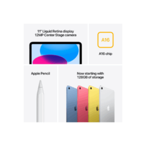 Apple | iPad Air Wi-Fi + Cellular | 11 " | Pink | IPS, Liquid Retina | 2360 x 1640 pixels | Apple A16 | 128 GB | 3G | 4G | 5G | Wi-Fi | Front camera | 12 MP | Rear camera | 12 MP | Bluetooth | 5.3 | iPadOS | USB-C charging cable - Image 9