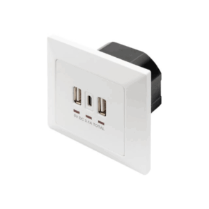 Digitus | Socket with USB A & USB-C Ports, flush mounted - Image 2