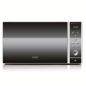 Caso | Microwave oven with Grill | MG 25 | Free standing | 900 W | Grill | Silver/Black - Image 2